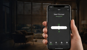 Control inteligente de cortinas desde el teléfono